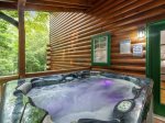 Lazy Bear Cove - Back Porch Hot Tub